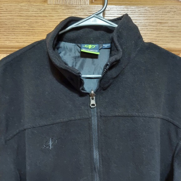 Nordic Track Fleece Jacket Ski Snowboard Full Zip Coat Black Large‎ - Picture 2 of 11